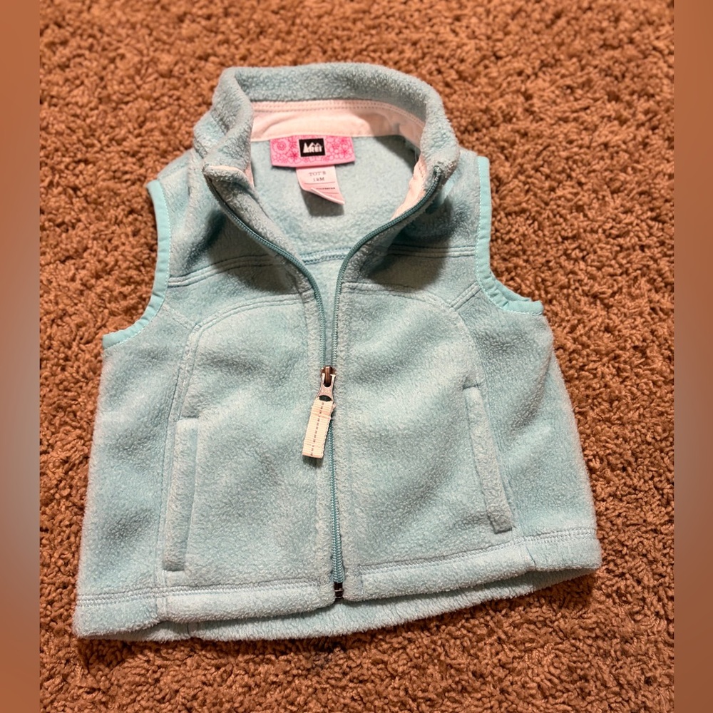 REI Baby Light Blue Fleece Vest